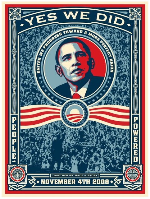 Shepard Fairey (OBEY), ‘OBAMA - YES WE DID!’, 2008, Rudolf Budja Gallery