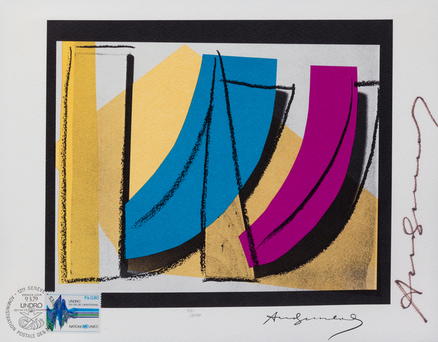 Andy Warhol, ‘U.N. Stamp’, 1979, Print, Offset lithograph on rives, Hindman