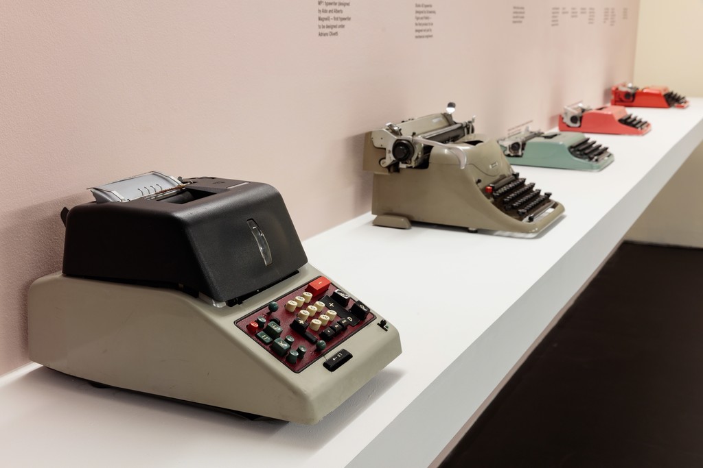 Installation view of Olivetti: Beyond Form and Function
25 May – 17 July 2016
Institute of Contemporary Arts London (ICA)
Photo: Mark Blower Installation view of Olivetti: Beyond Form and Function
25 May – 17 July 2016
Institute of Contemporary Arts London (ICA)
Photo: Mark Blower