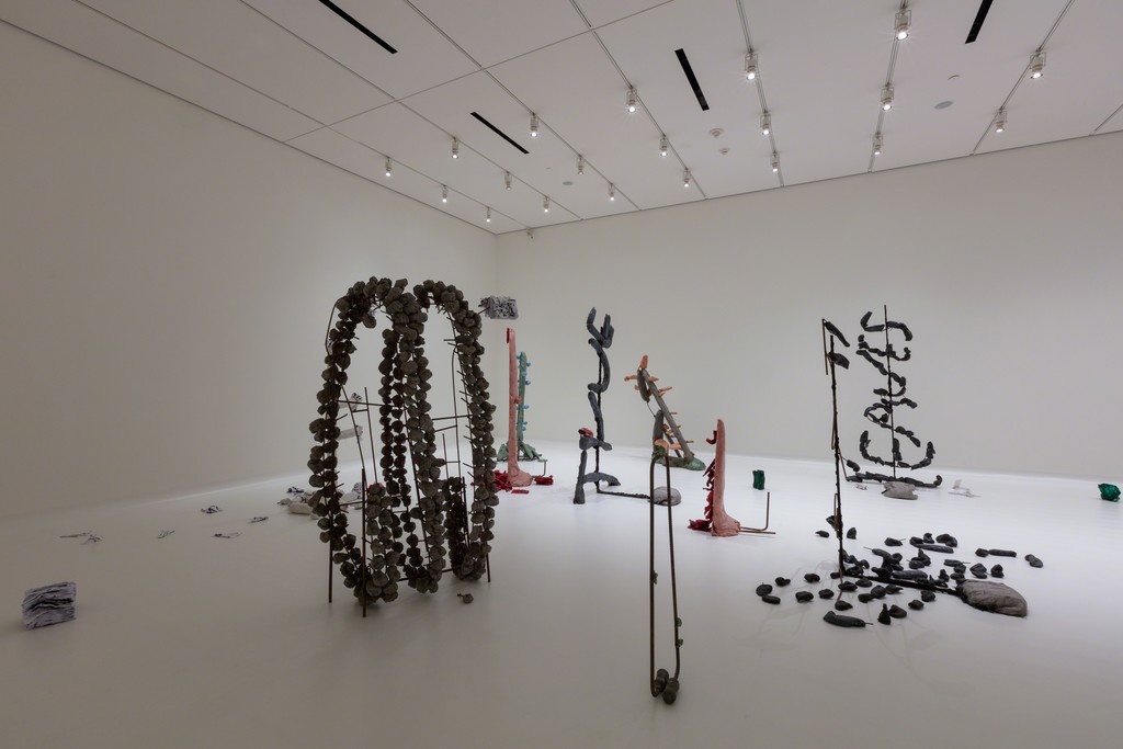 Installation view, Sightings: Michael Dean, Lost True Leaves, Nasher Sculpture Center, Photo: Kevin Todora. Installation view, Sightings: Michael Dean, Lost True Leaves, Nasher Sculpture Center, Photo: Kevin Todora.