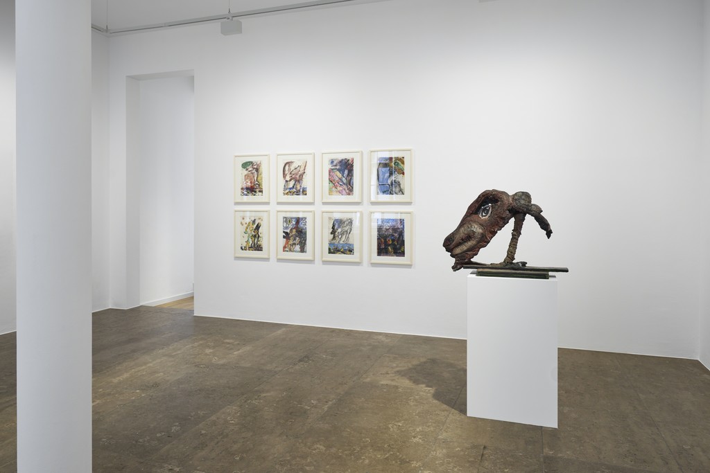 Markus Lüpertz. Studies of a Sculpture, 2017, Installation view Markus Lüpertz. Studies of a Sculpture, 2017, Installation view