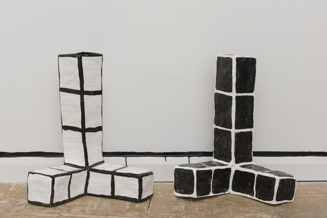 Allegra Pacheco, ‘Three Pronged Stacks’, 2015, Sculpture, Papier mâché, and oil based paint, LAMB Arts