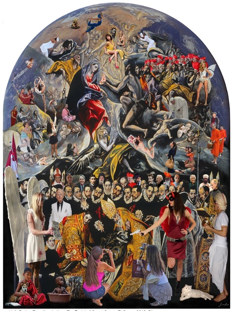 Lluis Barba, ‘El Entierro del Conde Orgaz, El Greco ’, 2018, Photography, Diasec - Photo on Plexiglass, Aldo Castillo Gallery