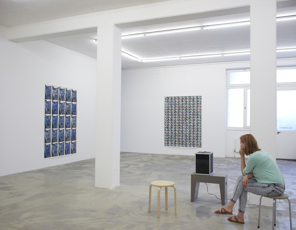 Marijn van Kreij, Nude in front of a Garden, 2016, with a contribution by Andrea Büttner, exhibition view Klemm's, Berlin Marijn van Kreij, Nude in front of a Garden, 2016, with a contribution by Andrea Büttner, exhibition view Klemm's, Berlin