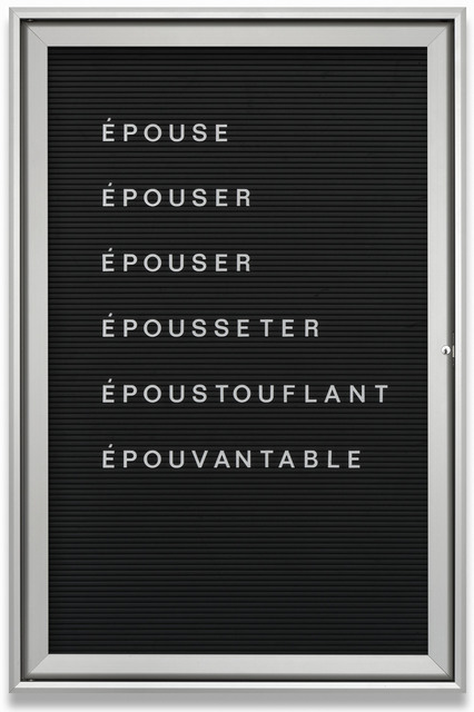 Bethan Huws, ‘Untitled (Epouse-Epouser…) REF: 006225 Ed. 2/2’, 2013, Galerie Hollenbach