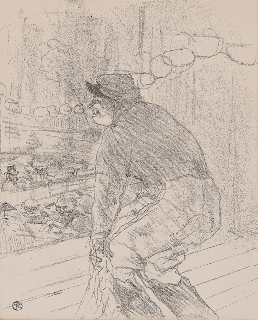 Henri de Toulouse-Lautrec, ‘Polin, From Portraits d'Acteurs et d'Actrices, Treize Lithographies’, 1898-printed after 1901, Print, Lithograph in gray/black on paper, Skinner
