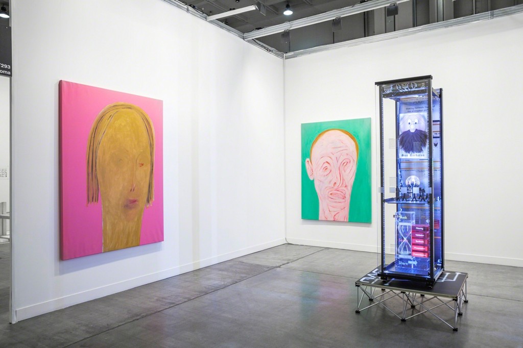 Simon Denny, Patrizio Di Massimo, Lorenzo Scotto di Luzio. Installation view at Miart 2016, 8-10 Aprile 2016 . Photo credit: Sebastiano Pellion di Persano Simon Denny, Patrizio Di Massimo, Lorenzo Scotto di Luzio. Installation view at Miart 2016, 8-10 Aprile 2016 . Photo credit: Sebastiano Pellion di Persano