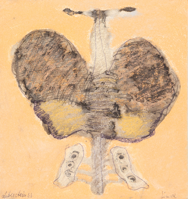 Jan Lebenstein, ‘Figure’, 1961, Drawing, Collage or other Work on Paper, Charcoal and pastel on paperboard, Hindman