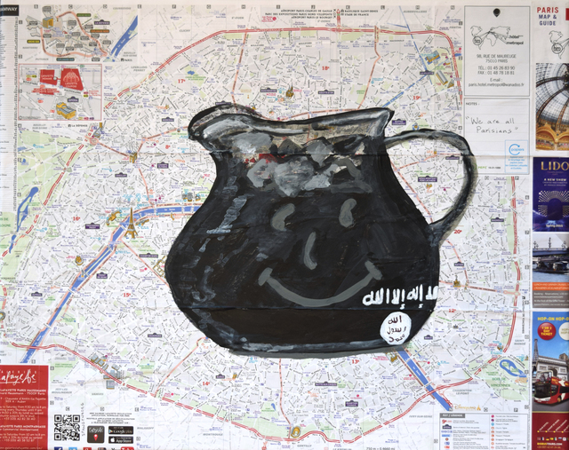 Susan Spangenberg, ‘Terrorism - Don't Drink the Kool-Aid’, 2015, Fountain House Gallery