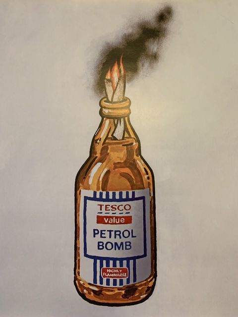 Banksy, ‘BANKSY TESCO PETROL BOMB, ORIGINAL LITHOGRAPH 1/2000 LTD EDITION ’, 2011, Arts Limited
