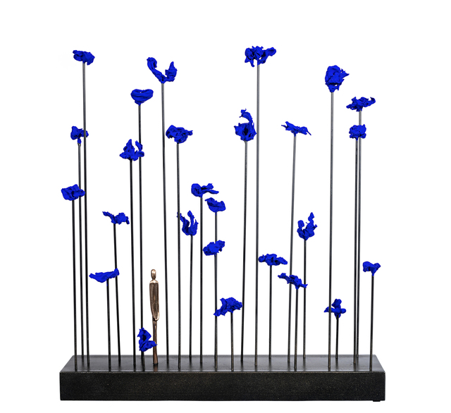 Jennyfer Stratman, ‘In My Ethereal Garden 9’, 2020, Sculpture, Bronze, steel, pigment, Avran Fine Art