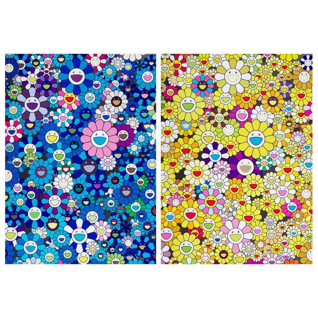 Takashi Murakami - An Homage to IKB 1957 B; and An Homage to Monogold 1960 B