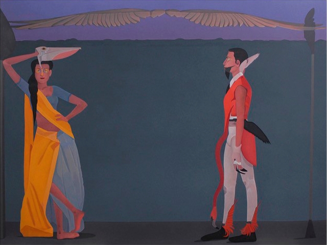 Surendran Nair, ‘Pelican and a Flamingo’, 2016-2017, Aicon Gallery