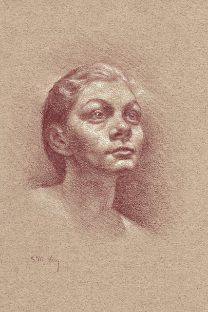 Sarah Lacy, ‘Hope Springs Eternal (Postcard)’, 2017, Drawing, Collage or other Work on Paper, Colored pencil and white chalk on toned paper, 33 Contemporary
