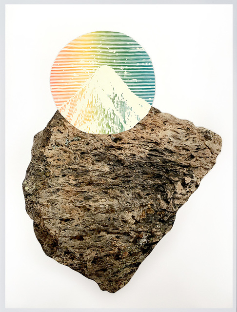 Richard T. Walker, ‘separately/together (resolved #3)’, 2019, Photography, Collaged archival inkjet print on watercolor paper, with screen print, Fraenkel Gallery