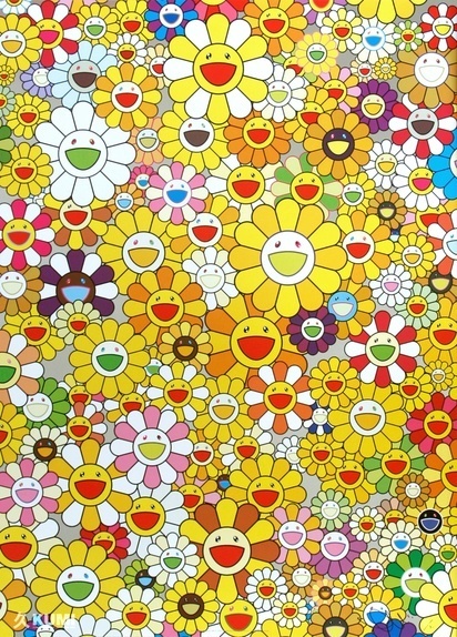 Takashi Murakami, ‘An Homage to Monogold 1960 A’, 2012, Print, Offset printing with 4 colors and foil printing, Lougher Contemporary