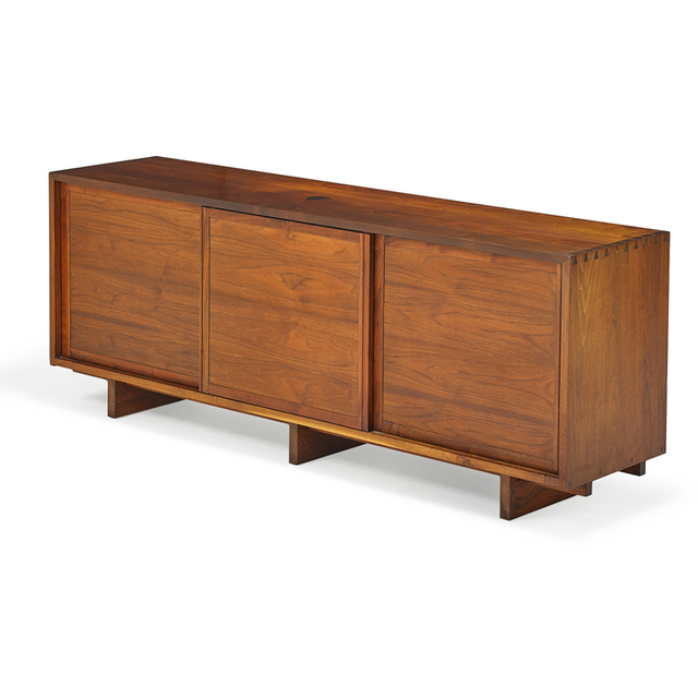George Nakashima, ‘Triple Sliding Door Cabinet, New Hope, PA’, 1964, Rago/Wright