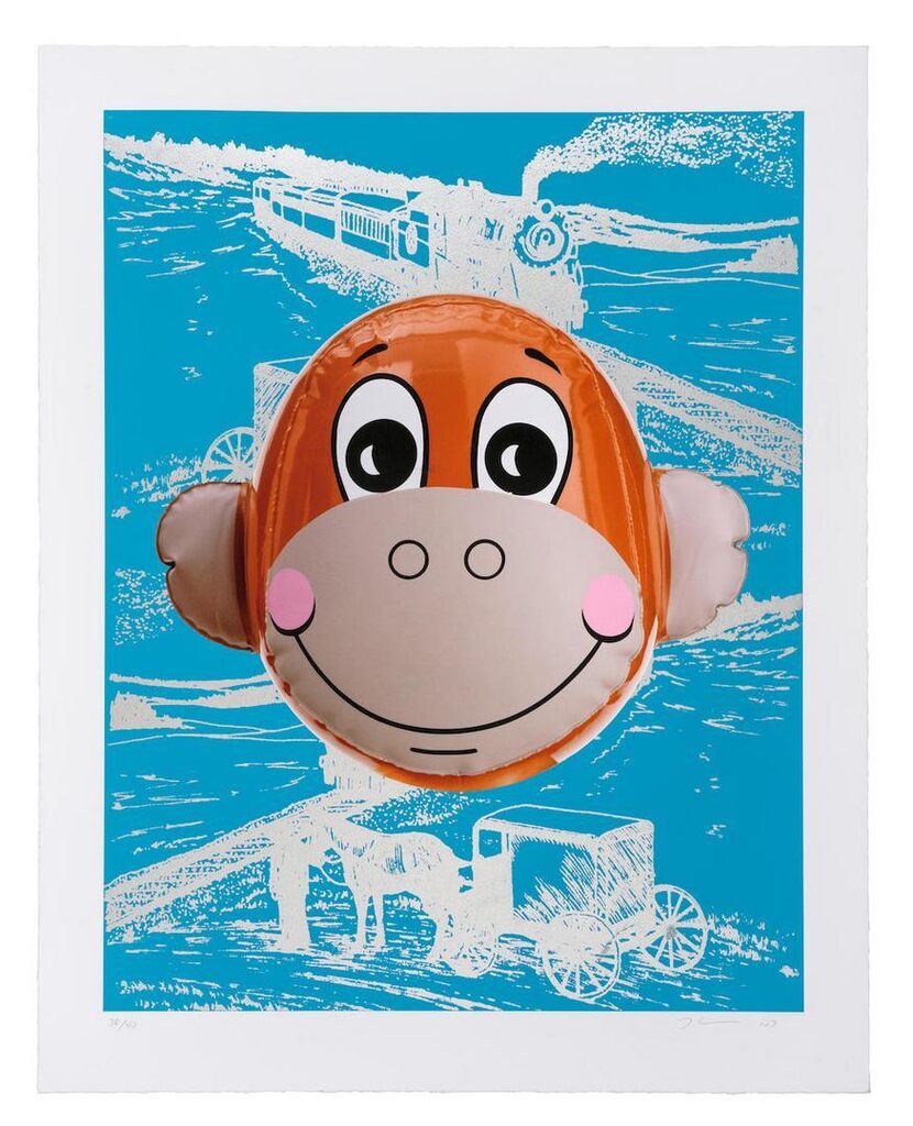 Jeff Koons - Monkey Train (Blue)