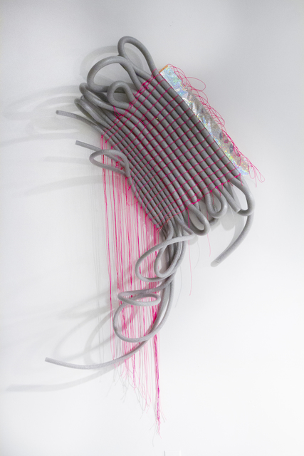 Denise Treizman, ‘Um, uh, I mean’, 2017, Sculpture, Backer rod, strings, tape, Alfa Gallery