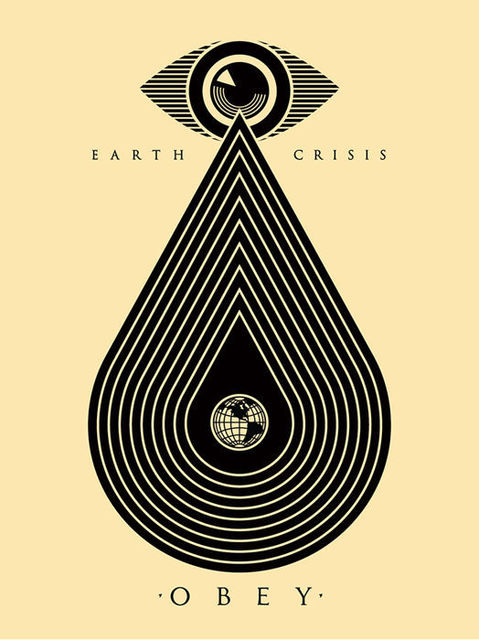 Shepard Fairey, ‘Earth Crisis White’, ca. 2017, Print, Speckletone paper, AYNAC Gallery