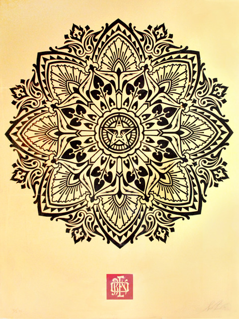 Shepard Fairey, ‘Mandala Ornament II white’, 2010, AYNAC Gallery
