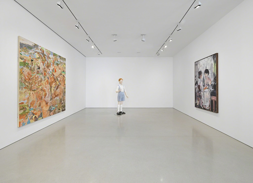 Installation view of "Cecily Brown, Jeff Koons, Charles Ray". Photo by Genevieve Hanson, NYC Installation view of "Cecily Brown, Jeff Koons, Charles Ray". Photo by Genevieve Hanson, NYC