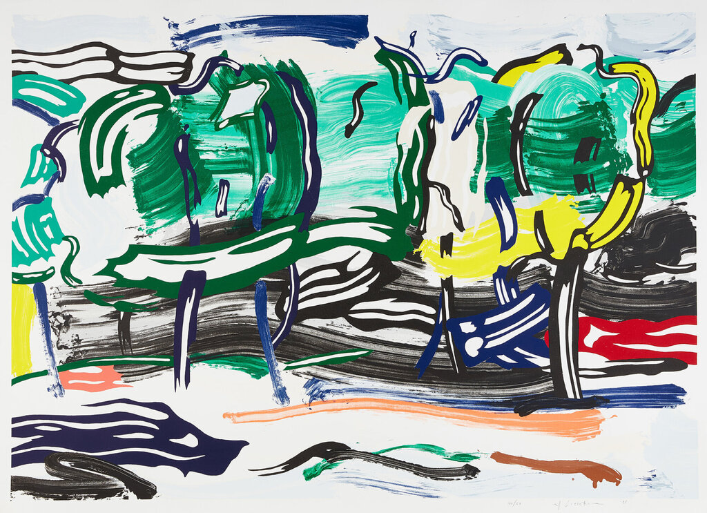 Roy Lichtenstein - Road Before the Forest, from Landscapes Series (G. 1255, C. 213)