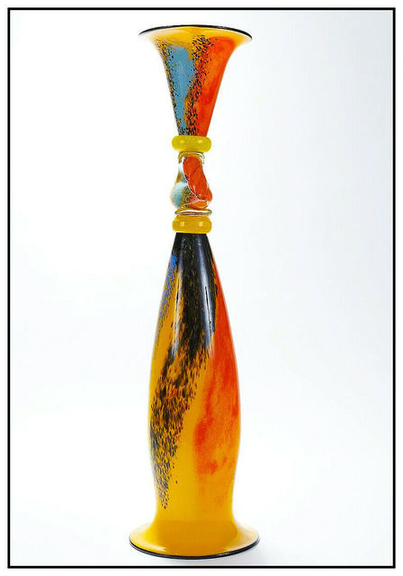 Ioan Nemtoi, ‘Ioan Nemtoi MONUMENTAL Original Hand Blown Glass Sculpture Vase Large Signed Art’, 21st Century , Design/Decorative Art, Hand Blown Glass Vase / Basket, Original Art Broker