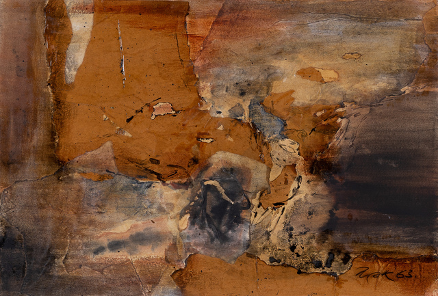 Mak Kum Siew, ‘Untitled (Abstract)’, 1963, Painting, Mixed media collage on paper, 33 Auction
