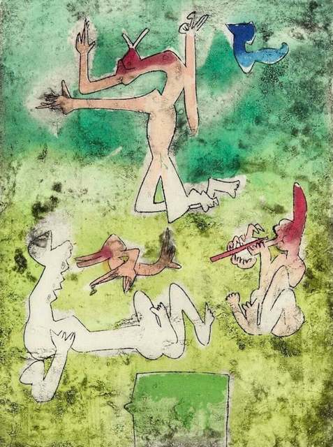 Roberto Matta, ‘Centre Noeuds, Plate X’, 1974, Print, Etching & Aquatint on Arches paper, Art Commerce