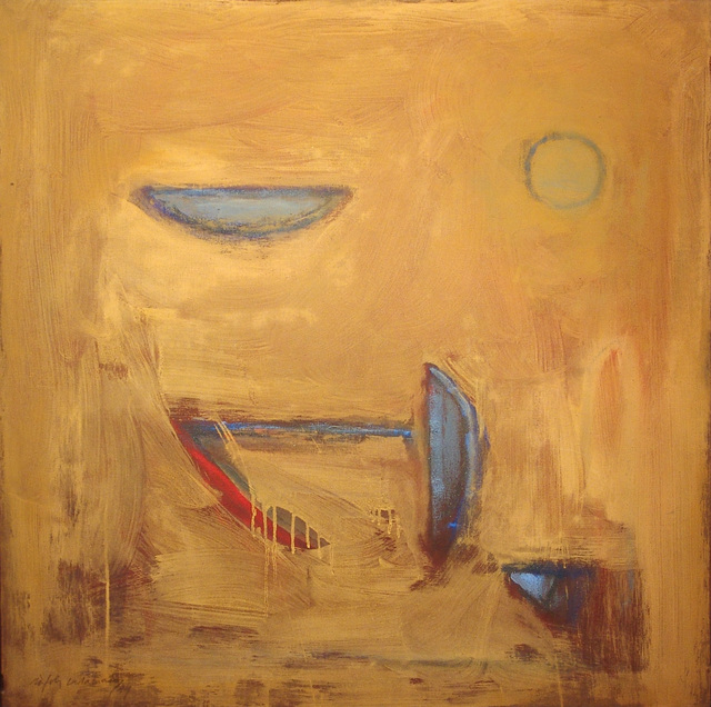Albert Ràfols-Casamada, ‘Objetos sobre ocre’, 1989, Fernández-Braso