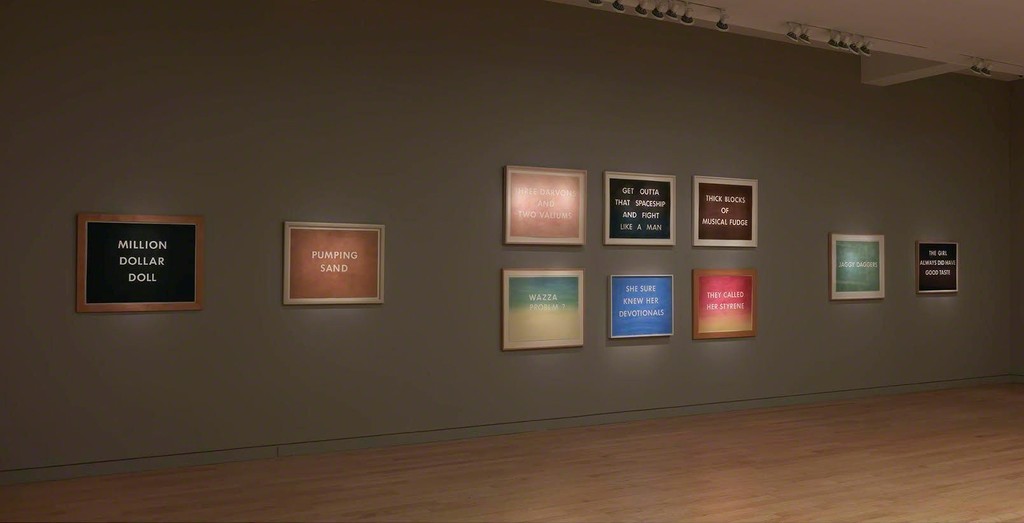 Artwork © Ed Ruscha. Photo by Rob McKeever. Courtesy of the artist and Gagosian. Artwork © Ed Ruscha. Photo by Rob McKeever. Courtesy of the artist and Gagosian.