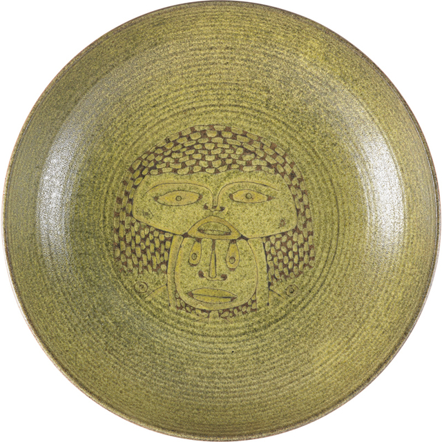 Edwin Scheier, ‘Early low bowl with stylized figural decoration, New Hampshire’, ca. 1963, Rago/Wright