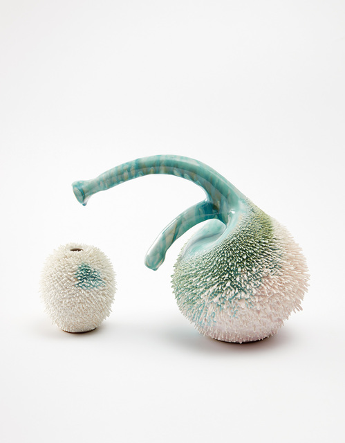 The Haas Brothers, ‘Two works: (i) Accretion vase; (ii) Father Accretion vase’, 2014, Design/Decorative Art, Glazed porcelain, Phillips