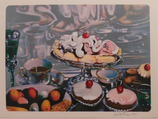 Audrey Flack, ‘Banana Split Sundae’, 1974, Print, Lithograph, Kunzt Gallery