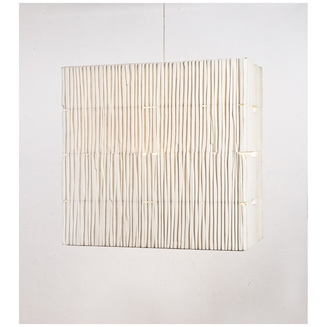 Gisela Stiegler, ‘Four-floor lamp from the series 'Lampenfieber' ’, 2015, Design/Decorative Art, Carved polystyrene fishboxes, colored and lacquered, Marion Friedmann