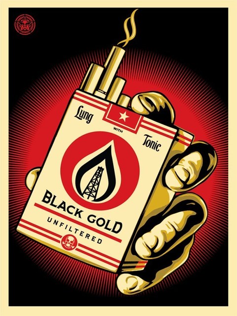 Shepard Fairey (OBEY), ‘Black Gold’, 2015, Dope! Gallery
