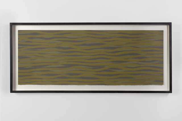 Sol LeWitt, ‘Horizontal Brushstrokes in Color’, 2003, Painting, Gouache on paper, Helwaser Gallery