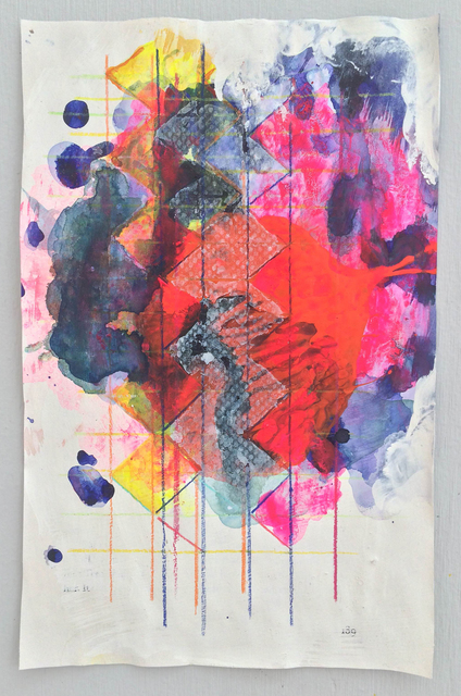 Anne Sherwood Pundyk, ‘Burn’, 2015, Drawing, Collage or other Work on Paper, Mixed media on book page; mounted and framed, Christopher Stout + Will Hutnick