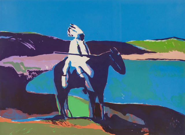 Fritz Scholder, ‘Indian at the Lake’, Larsen Gallery