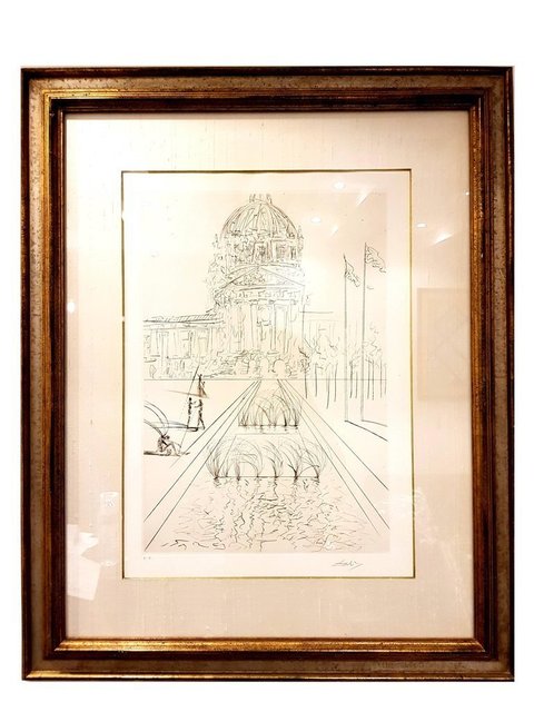 Salvador Dalí, ‘Original Etching "San Francisco - City Hall" by Salvador Dali’, 1970, Galerie Philia