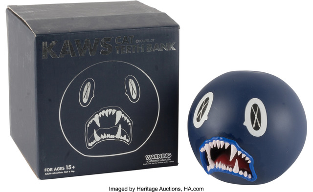 KAWS, ‘Cat Teeth Bank (Navy)’, Heritage Auctions