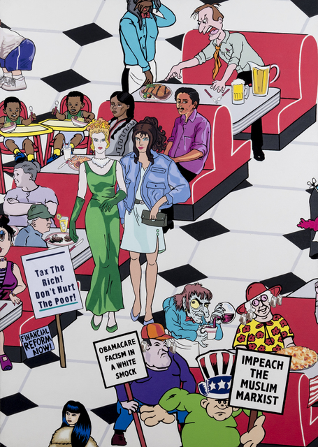 Nancy Chunn, ‘Scene IX, The Diner, Detail: Tea Party’, 2011-2014, Ronald Feldman Gallery