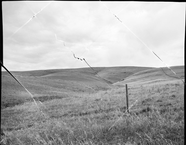 Odette England, ‘Fold #48’, 2019, Photography, Unique gelatin silver print from a hand-folded and expired 6x7 film negative. Ilford warm-tone glossy fiber-based paper, hand- washed with selenium archival wash. Film expired in the 1990s, KLOMPCHING GALLERY