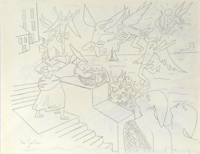 , 'La Baie des Anges – The Bay of Angels. Study for the Villefranche Chapelle Saint-Pierre,' 1956, William Weston Gallery Ltd.