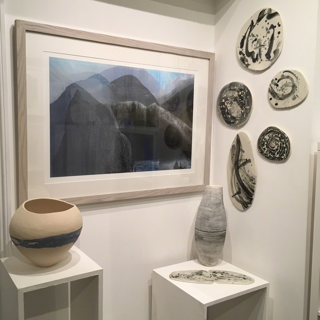 Around Mull, print by Tess Recordon.
Ceramics by Kerry Hastings and Jo Heckett. Around Mull, print by Tess Recordon.
Ceramics by Kerry Hastings and Jo Heckett.