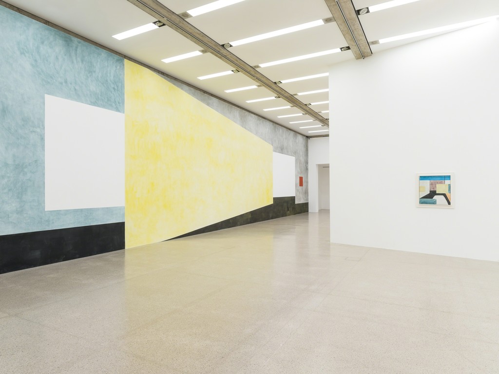 Ausstellungsansicht / Installation view
Ernst Caramelle. Ein Résumé / A Résumé, mumok, 30.11.2018–28.4.2018
Wandmalerei / Wallpainting: O.T. (Untitled), 2018, Pigmente, Wasser auf Wand / Pigments, water on wall
Photo: Klaus Pichler
© mumok Ausstellungsansicht / Installation view
Ernst Caramelle. Ein Résumé / A Résumé, mumok, 30.11.2018–28.4.2018
Wandmalerei / Wallpainting: O.T. (Untitled), 2018, Pigmente, Wasser auf Wand / Pigments, water on wall
Photo: Klaus Pichler
© mumok