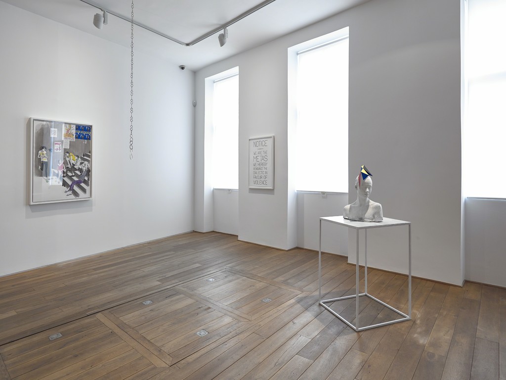 Installation view of Charles Avery's solo exhibition 'The People and Things of Onomatopoeia'
Ingleby Gallery, Edinburgh Installation view of Charles Avery's solo exhibition 'The People and Things of Onomatopoeia'
Ingleby Gallery, Edinburgh