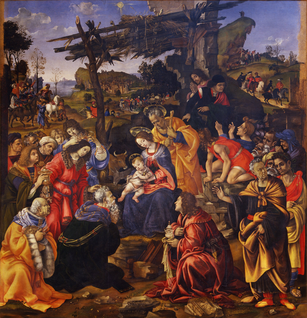 Filippino Lippi, ‘The Adoration of the Magi’, 1496, Galleria degli Uffizi