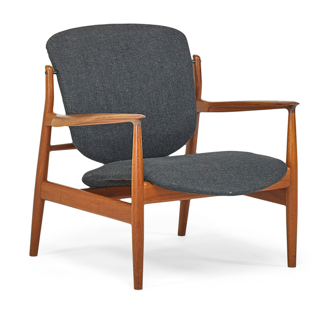 Finn Juhl, ‘Lounge Chair (No. 136), Denmark’, 1950s, Rago/Wright